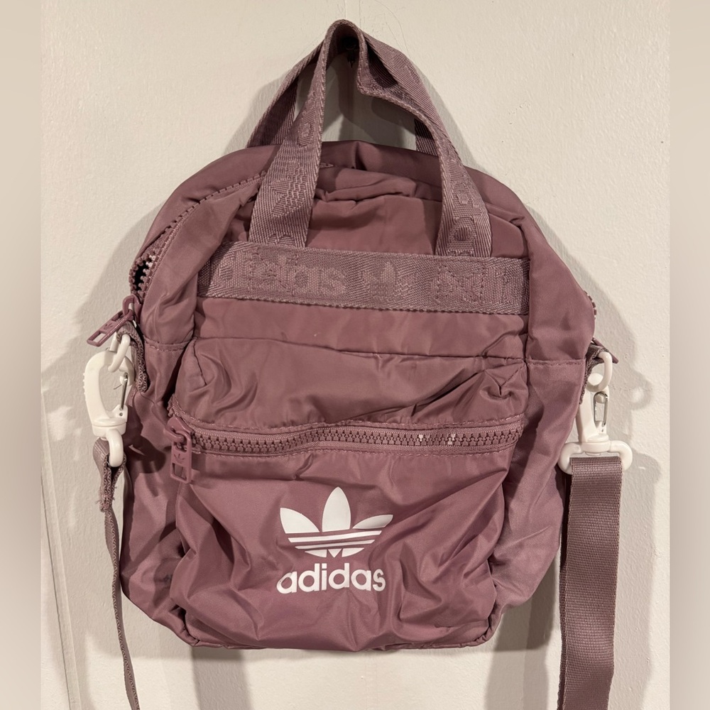 Adidas Mini Bag Purple Cross Body or Side with strap - Picture 2 of 7